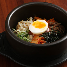 Stone grilled bibimbap