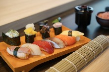 Eight Types of Nigiri Sushi
