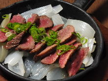 Grilled beef tongue