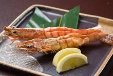 Salted and grilled prawn