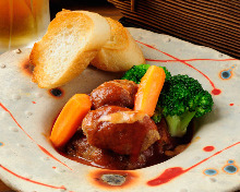 Simmered beef tongue 