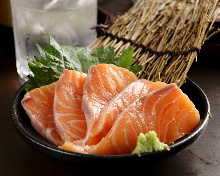 Salmon sashimi