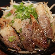 Teppan-yaki(cooked on a griddle)