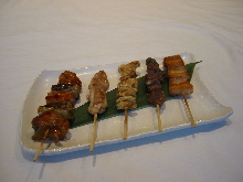 Assorted grilled skewers, 5 kinds