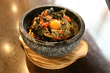 Stone grilled bibimbap