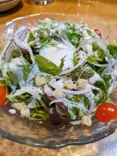 Caesar salad with slow-poached egg