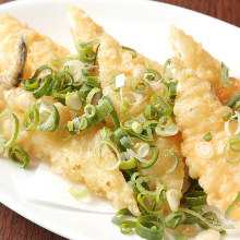 Conger eel tempura