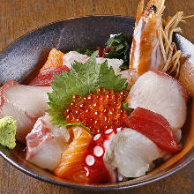 Seafood rice bowl