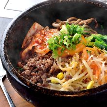 Stone grilled bibimbap