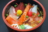 Premium Chirashi Sushi -- sushi rice topped with various ingredients (For one person)*Available for takeout. Premium Chirashi Sushi -- sushi rice topped with various ingredients (For one person)*Available for takeout.