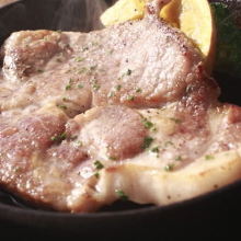 Grilled pork steak
