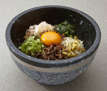 Stone grilled bibimbap