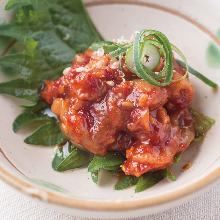 Chanja (Korean spicy marinated cod innards)