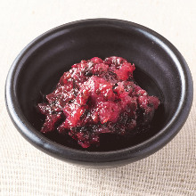 Jellyfish with pickled plum