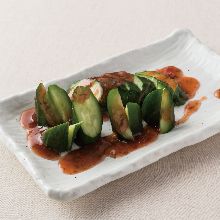Smashed cucumber salad