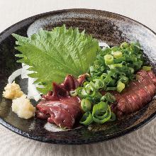 Jidori chicken raw liver