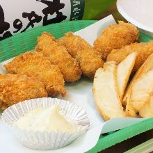 Deep-fried oysters