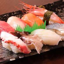 Assorted nigiri sushi