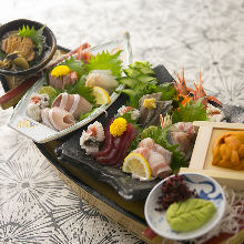 Assorted sashimi