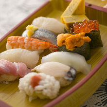 Assorted premium nigiri sushi