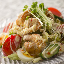 Shrimp and mayonnaise salad