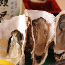 Grilled oysters