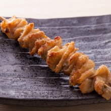 Chicken skin skewer Chicken skin skewer