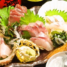 Assorted sashimi of the day, 3 kinds Assorted sashimi of the day, 3 kinds