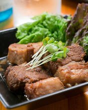 Simmered pork belly