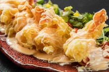 Juicy and rich shrimp mayonnaise