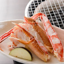 Charcoal grilled crab