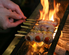 Chicken tenderloin skewer