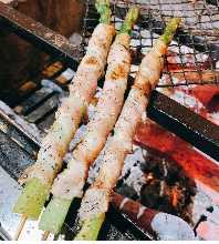 Asparagus skewer