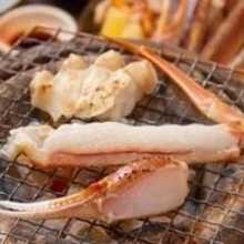 Charcoal grilled crab
