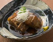 Simmered pork belly