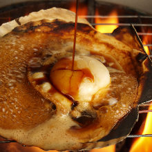 Grilled scallop with butter