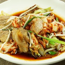 Stir-fried pork with kimchi