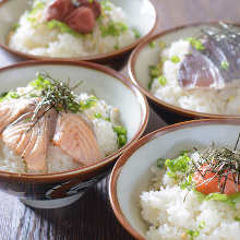 Ume chazuke (plum and rice with tea)