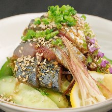 "Goma-saba" sesame-flavored mackerel (regional dish)