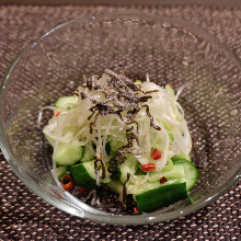 Smashed cucumber salad