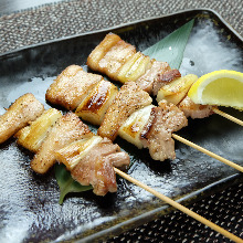 Grilled chicken skewer