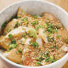 Sashimi and rice