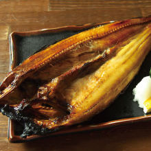 Salted and grilled Atka mackerel