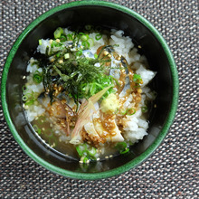 Kaisen chazuke (seafood and rice with tea)