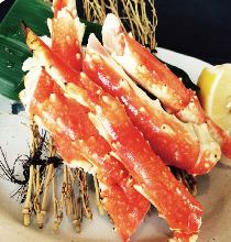 Red king crab sashimi