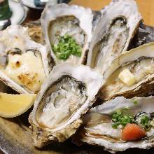 Unsalted grilled oyster