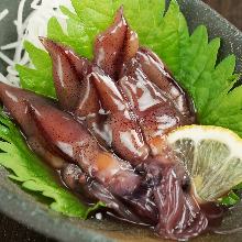 Firefly squid pickled in soy sauce