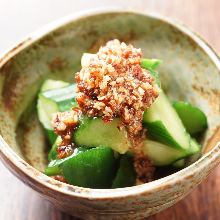 Smashed cucumber salad