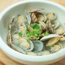 Manila clams steamed with sake