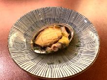 Abalone steamed with sake